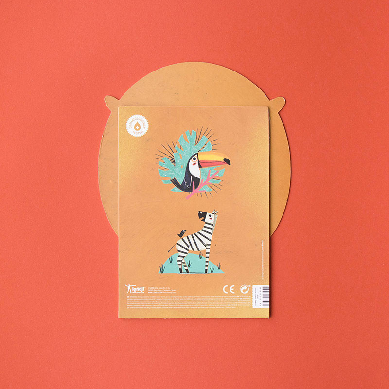 10 calcomanies d'animals de la jungla